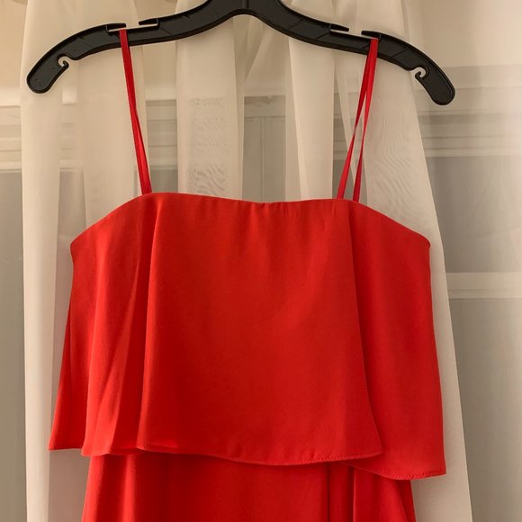 NWT BCBGMaxAzria Felicity popover gown - red - Picture 6 of 8